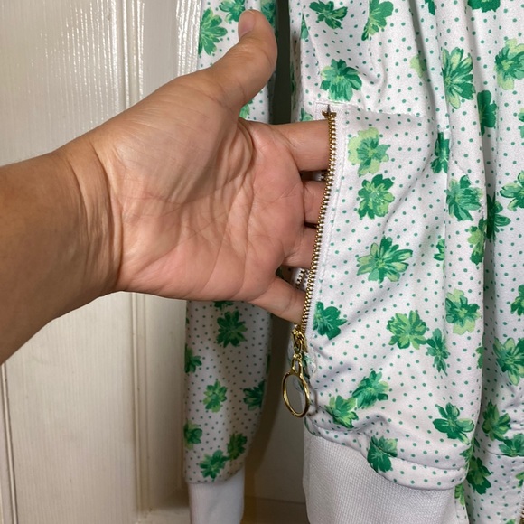 Club and Court Set  Libby Dress Signature Floral / Course  Jacket Zip-up XS - Picture 8 of 10